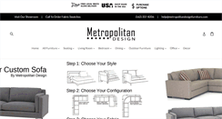 Desktop Screenshot of metropolitandesignfurniture.com