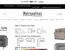 Tablet Screenshot of metropolitandesignfurniture.com